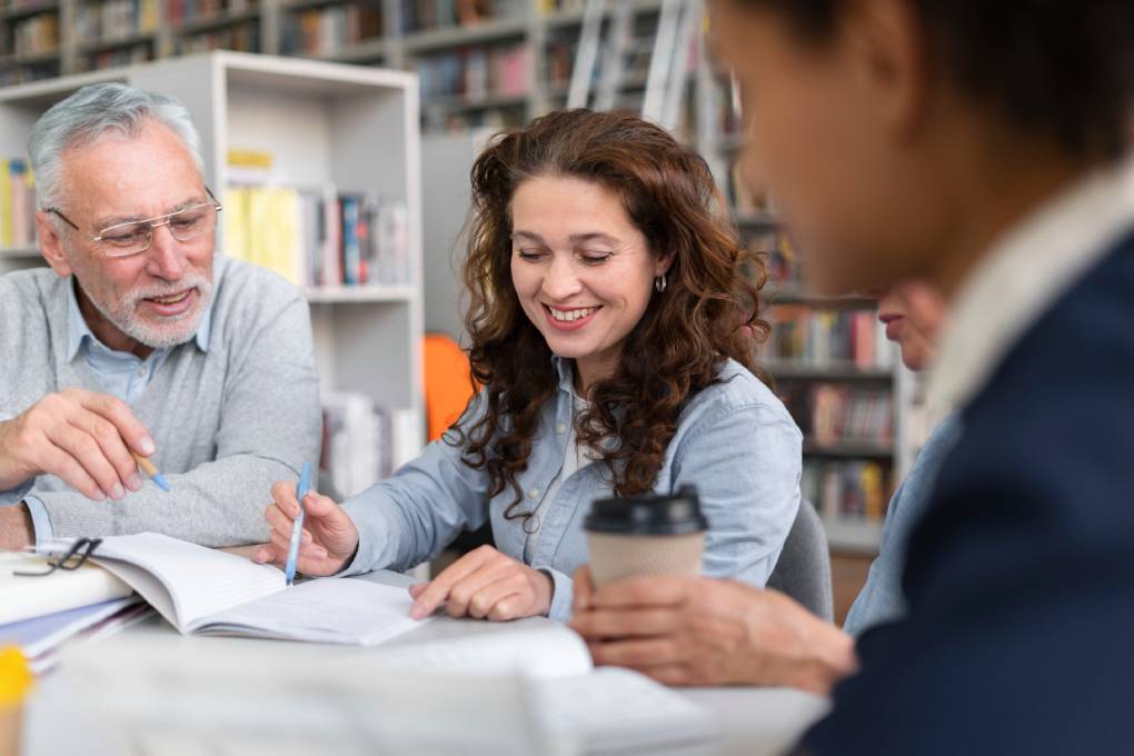 Adult students attending class at the best university for adult learners in Dallas